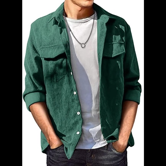 Other - New Mens Lightweight Corduroy Jacket Button Closure Multiple Sizes